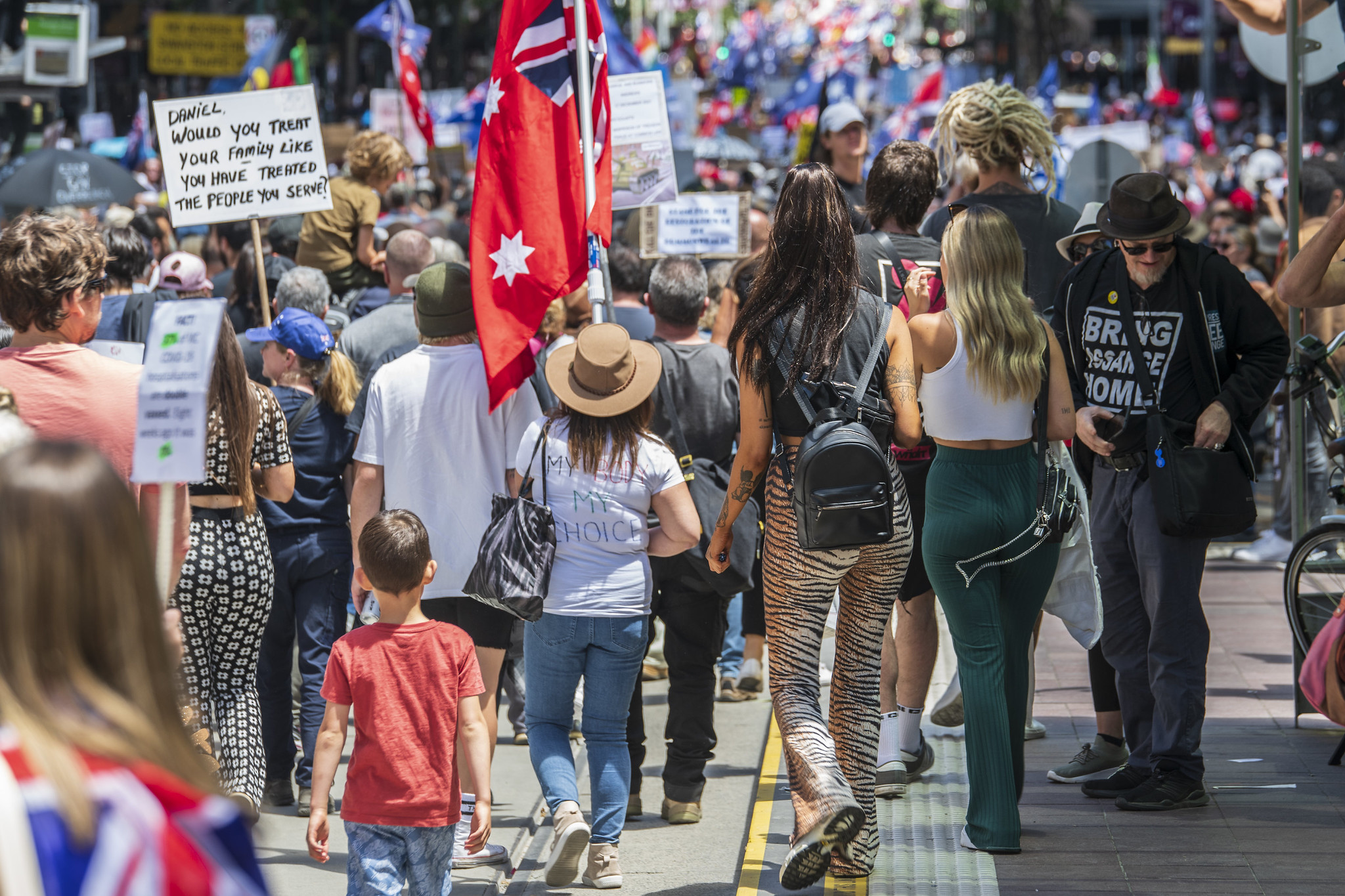 The protest rally report