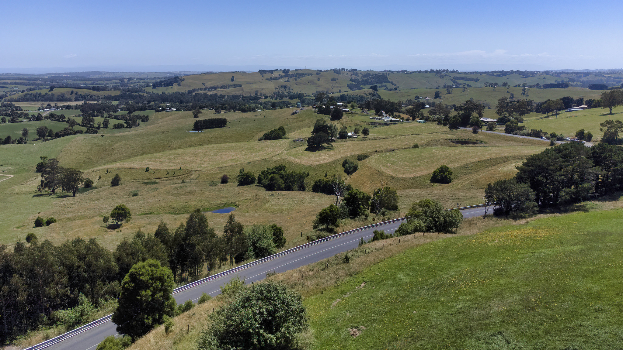 The hills of South Gippsland from above
