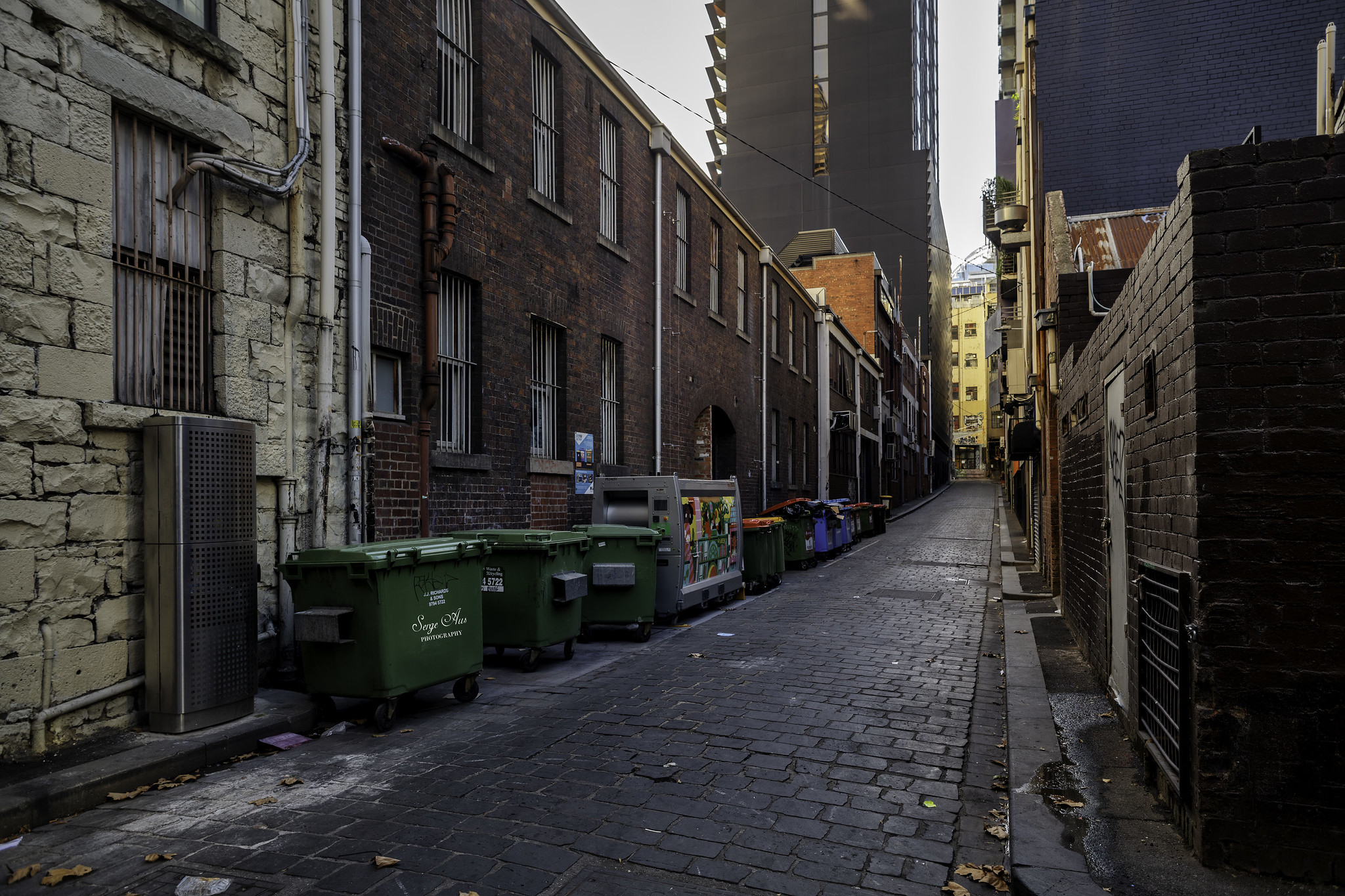 The Main Street of Melbourne and Literature Lane