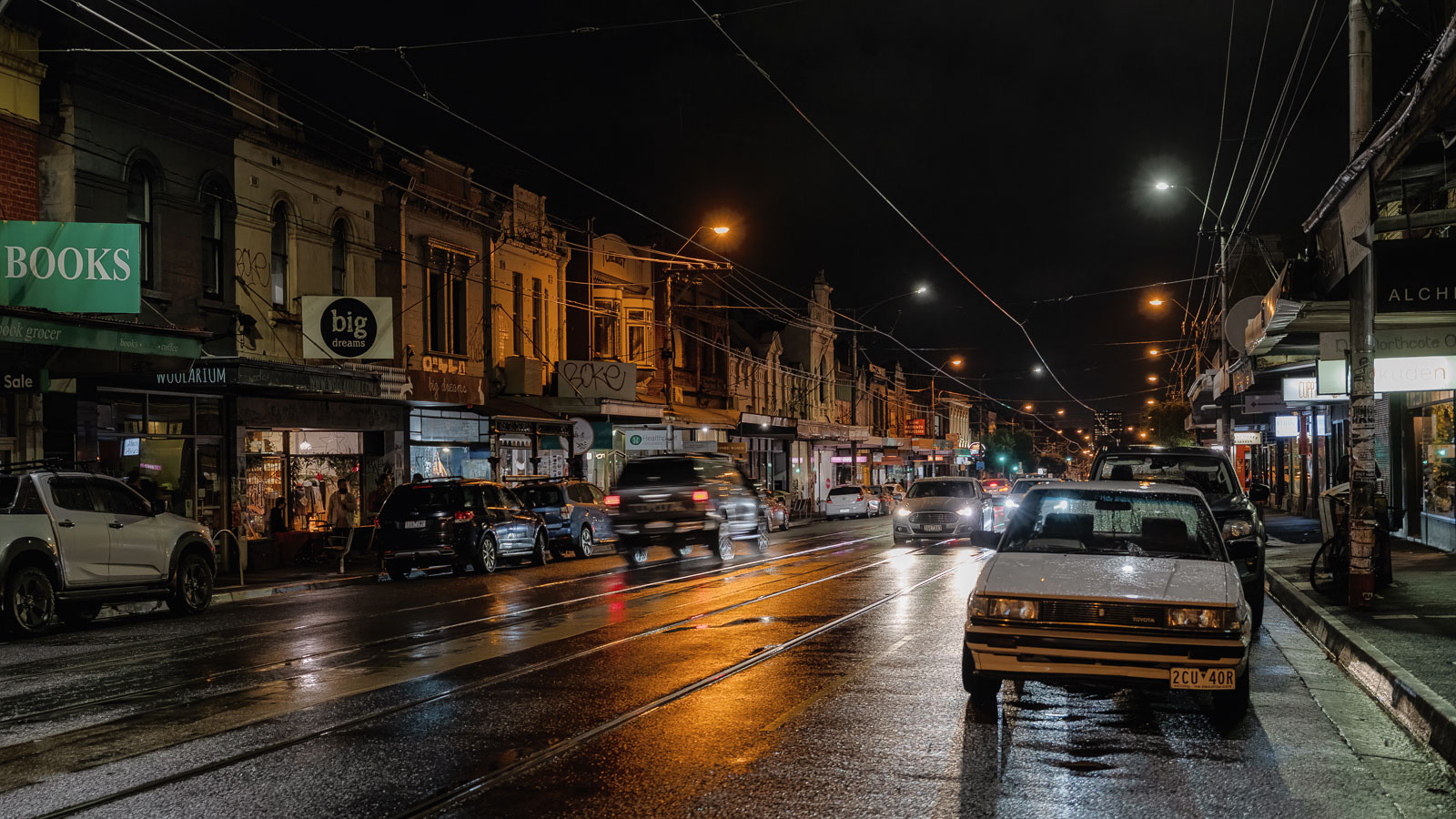 Northcote at Dusk and at Night